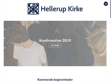 Tablet Screenshot of hellerupkirke.dk